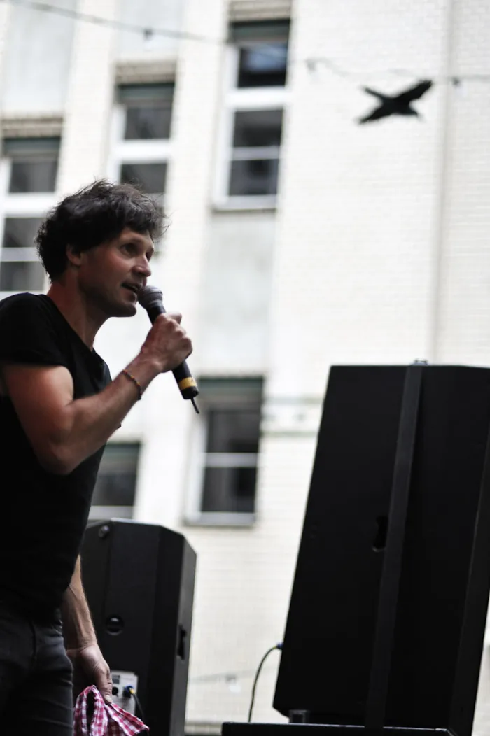 Not on stage